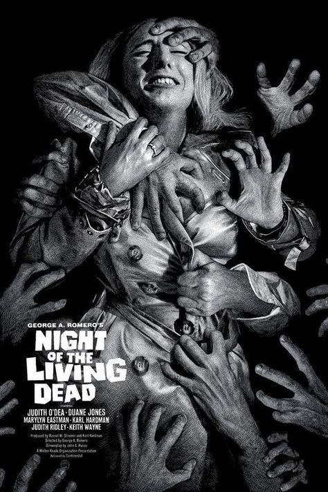 Night Of The Living Dead, Horror Vintage, Bd Art, Film Posters Art, The Living Dead, Zombie Movies, Horror Posters, Retro Horror, Horror Movie Art