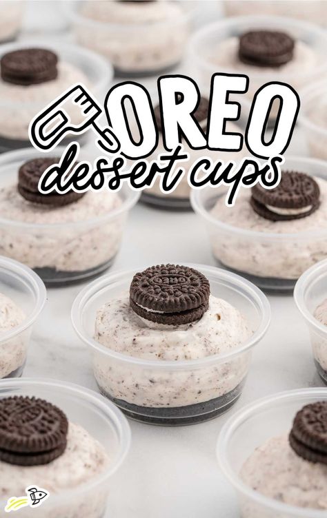 Oreo Dessert Cups Oreo Dessert Cups, Oreo Snacks, Oreo Cheesecake Cups, Oreo Parfait, Chocolate Layer Dessert, Oreo Dirt Cake, Mini Oreos, Layer Dessert, Cream Cheese Oreo