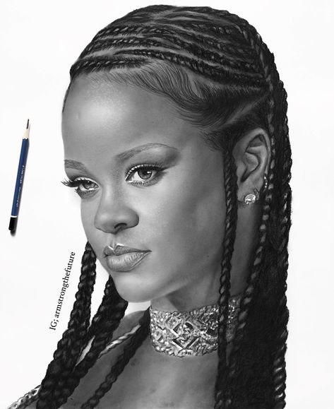 Rihanna Drawing, Celebrity Drawings, Dope Art, Pencil Drawing, Black Art, Rihanna, Drawing Sketches, Pencil Drawings, Beautiful Art