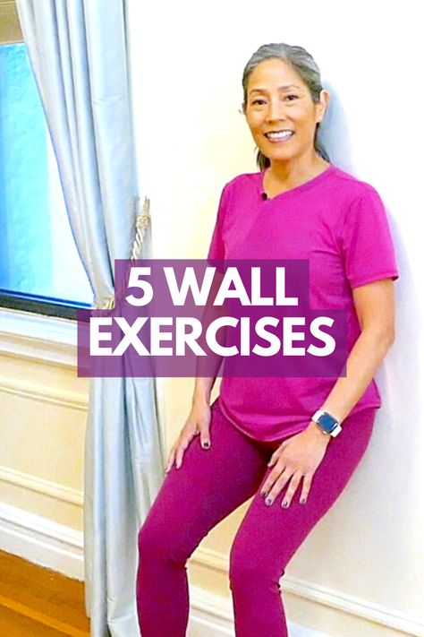 There’s no equipment necessary for this week's strength building workout! In this video we will show you 5 exercises that strengthen your full body just using your wall! With this gentle exercise you will build muscle in your arms, shoulders, back, core, and legs. Tap the link to begin! #athomefitness #seniorfitness #beginnerfitness #strength #strengthtraining #wallworkout #gentleexercise #homeworkout #fitspo #yes2next Wall Pilates For Seniors Free, Wall Pilates Workout For Seniors, Standing Wall Exercises For Stomach, Wall Exercises For Stomach Beginners, Wall Pilates Exercises For Seniors, Wall Exercises For Seniors, Standing Wall Exercises, Leg Strengthening Exercises For Seniors, Wall Yoga For Seniors