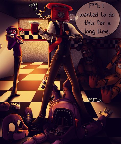 Scott Watson Fnaf, Phone Guy Fanart Human, Scott Phone Guy, Scott X Vincent Fnaf, William X Phone Guy, Telephone Guy Fnaf, Phone Guy X Vincent, William Afton X Phone Guy, Willry Fnaf Fanart