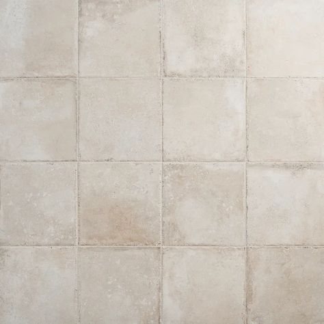 Ivy Hill Tile Granada 12" x 12" Porcelain Stone Look Wall & Floor Tile & Reviews | Wayfair Square Tile Shower Wall, Square Tile Patterns, Stone Look Wall, Cream Tile, Shower Wall Tile, Matte Porcelain Tile, Tiles For Wall, Glazed Ceramic Tile, Ivy Hill Tile