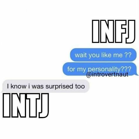 Mbti Infj Intj Meme, Infj Intj Relationship, Intj And Infj Relationships, Intj Boy, Infj X Intj Ships, Infj And Intj, Infj X Intj, Loud Personality, Intj Infj