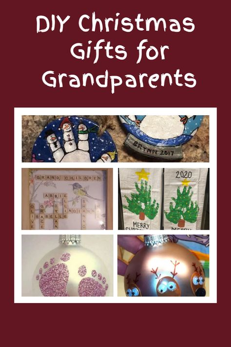 Adorable DIY Christmas Gifts for Grandparents Grandparent Gift Craft, Christmas Crafts Grandparents, Diy Christmas Gifts For Godparents, Last Minute Diy Christmas Gifts For Grandparents, Diy Grandparent Ornaments, Kids Homemade Gifts For Grandparents, Presents For Grandparents Diy, Grandkid Gifts To Grandparents Diy, Christmas Craft Gifts For Grandparents