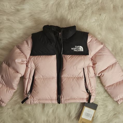 Brand New, Never Worn, With Tags, The North Face 96 Nuptse Kid's Cameo Pink Jacket North Face Puffer Jacket Aesthetic, Puffer Jacket Aesthetic, Birthday Mail, Ski Fits, Pink North Face Jacket, Coquette Clothes, Dream Wishlist, Pink North Face, Cold Fashion