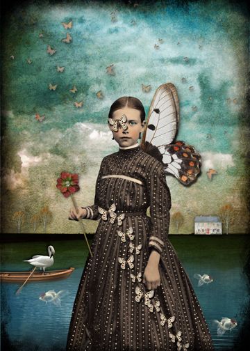 MAGGIE TAYLOR Zentangle Portraits, Altered Portraits, Beth Conklin, Daria Petrilli, Meadow Buttercup, Yellow Meadow, Strange Images, Maggie Taylor, Trees House