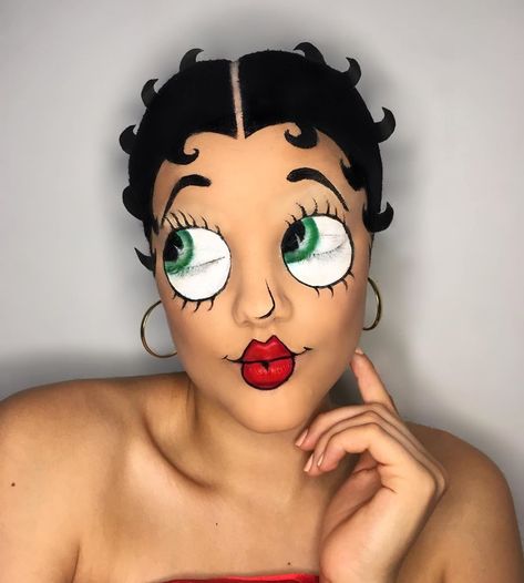 💁🏻‍♀️Self-taught makeup artist on Instagram: “▫️ BETTY BOOP 🥰 I wanted to do this transformation for a while so here it is,what do you think😍? It’s all #makeup ❗️ . .…” Betty Boop Makeup, Bald Cap, Media Makeup, Makeup 101, Halloween 2023, Diy Halloween Costumes, Artist On Instagram, Halloween Costume Ideas, Betty Boop