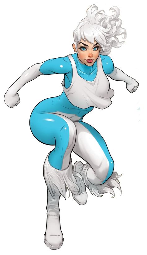 David Nakayama Art, Ice Dc Comics, Ice Superhero, Invisible Woman Marvel, Ice Dc, David Nakayama, Dc Comics Series, Super Powers Art, Dc Art