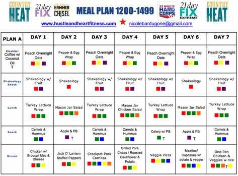 21 Day Fix Weekly Meal Plan with Recipes (21 Day Extreme, Country Heat, Hammer & Chisel & 22 Clean Eating Motivation, 21 Day Fix Menu, Country Heat, Beachbody Programs, 21 Day Fix Meal Plan, 21 Day Fix Extreme, Food Plan, 21 Day Fix Meals, Eating Recipes