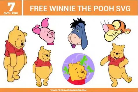 Svg Winnie The Pooh, Winnie The Pooh Clipart Free Printable, Winnie The Pooh Svg, Pooh Svg, Disney Svgs, Svg Images For Cricut, Teachers Thanksgiving, Free Svg Images, Pride Quotes