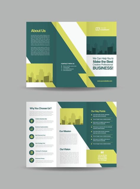 Business Trifold Brochure Design or Three Folded Advert or Handout Design Three Fold Brochure Design, Fold Brochure Design, Handout Design, Trifold Brochure Design, Fold Brochure, Three Fold, Trifold Brochure, Brochure Design, Creative Business