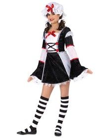 Rag Doll Darlin' Tween Costume Rag Doll Costumes, Rag Doll Halloween Costume, Easy Adult Costumes, Doll Costume Ideas, Rag Doll Costume, Rag Doll Dress, Mob Cap, Creative Halloween Costume Ideas