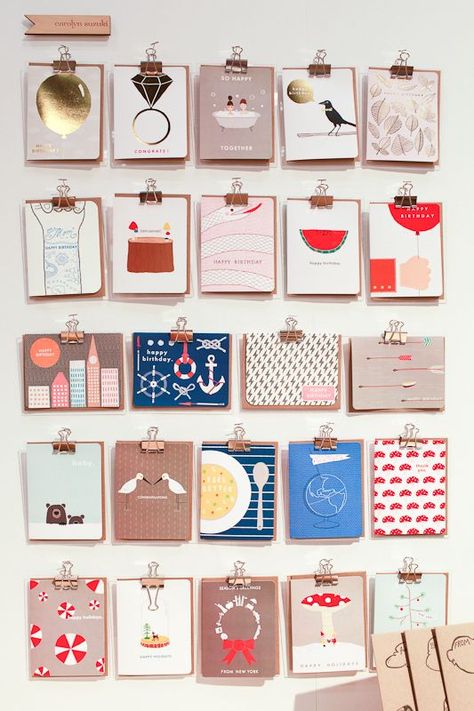 Artist Display Ideas, Stationery Display, National Stationery Show, Greeting Card Display, Craft Market Display, Craft Booth Display, Craft Fairs Booth, Craft Fair Displays, Beautiful Stationery