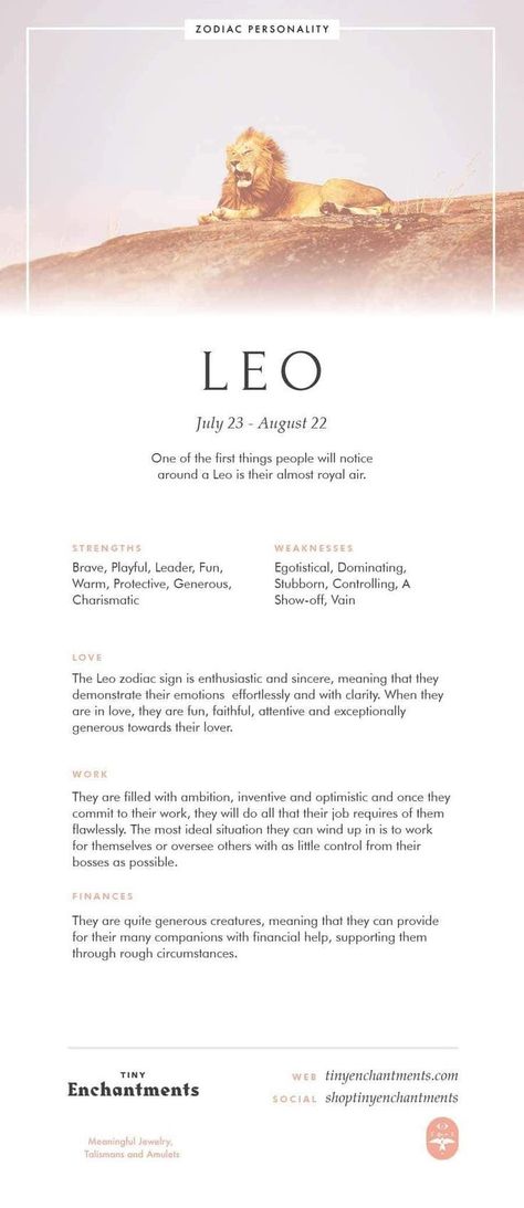 5) July 23 - August 22: Leo Leo Meaning, About The Zodiac Signs, July Leo, Leo Symbol, Leo Personality, Leo Zodiac Facts, Leo Zodiac Sign, Leo Traits, Astrology Leo