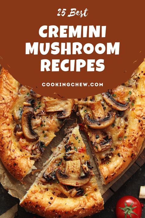 Here are the 25 best cremini mushroom recipes that are beginner-friendly and truly delicious. Recipes With Crimini Mushrooms, Crimini Mushroom Recipes, Cremini Mushroom Recipes, Crimini Mushrooms Recipes, Recipes Meatballs, Meatballs Pasta, Mushroom Meatballs, Green Beans With Bacon, Creamy Mushroom Pasta