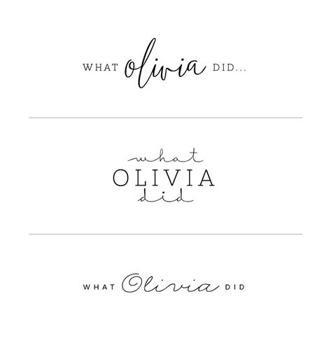 Blog Logo Inspiration, Olivia Tattoo, Brand Website Design, Stationery Business Card, Branding Process, Brand Presentation, Initial Design, Branding Design Packaging, Hand Lettering Art