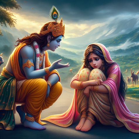 Lord Krishna With Devotee, Krishna Bhakti Images, Krishna With Devotee, Murugan Baby Image, Happy Diwali Images Hd, Krishna Holi, Hare Rama Hare Krishna, Android Wallpaper Black, Shree Krishna Wallpapers