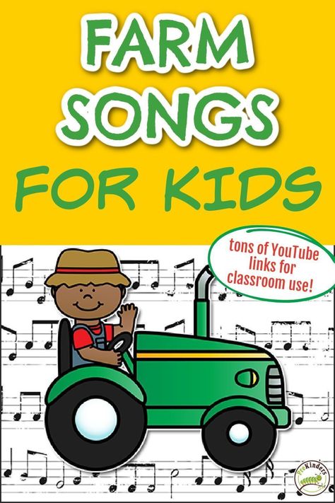 Farm Theme Preschool Activities, Farm Unit Preschool, Farm Songs, Farm Theme Preschool, Farm Unit, Farm Preschool, Farm Day, Songs For Kids, Preschool Centers