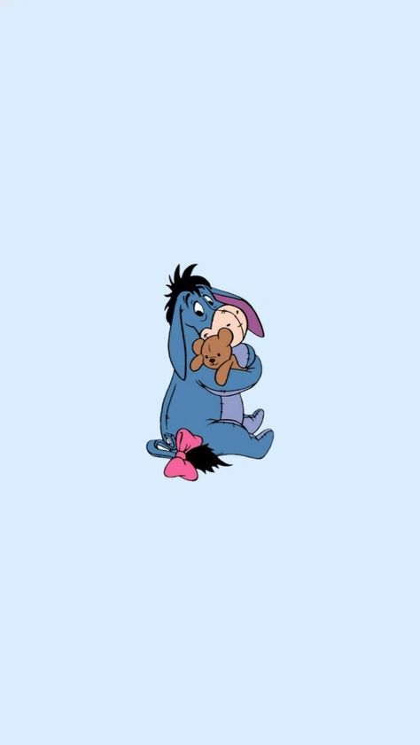 Eeyore Iphone Wallpaper, Eeorye Wallpapers, Eeyore Wallpaper Backgrounds, Cute Eeyore Wallpaper Aesthetic, Blue Winnie The Pooh Wallpaper, Winnie The Pooh Characters Wallpaper, Eeyore Lockscreen, Winnie The Pooh Eeyore Wallpaper, Eeyore Phone Wallpaper