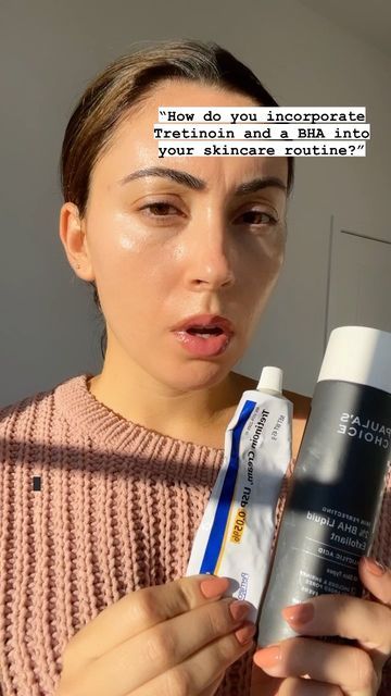 Morgan Gallon on Instagram: "#1 Question I get asked: How do you incorporate Tretinoin and a BHA into the same routine? Answer: On alternate nights or 1-2 times a week. Do: 👉🏼 Introduce a BHA slowly into your routine to see how your skin adapts 👉🏼 Use skin barrier supporting ingredients like ceramides and peptides 👉🏼 Use a pea sized amount for the whole face 👉🏼 Give your skin time to get acclimated and see results 👉🏼 Pay attention to how your skin is reacting Do Not: 👉🏼 Incorporate a Night Time Skin Care Routine With Tretinoin, Benefits Of Tretinoin, Skin Cycling Routine For Acne, Tretinoin Benefits, Tretinoin Skin Care Routine, Tretinoin Routine Skincare, Tretinoin Routine, Tretinoin Acne, Tretinoin Before And After