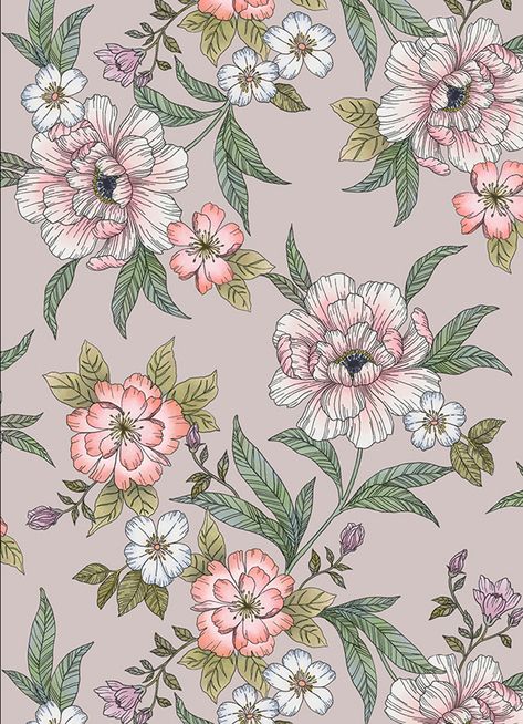 Floral Prints Pattern Textile Design, Digital Flowers Design, Floral Pattern Illustration, Flower Pattern Design Prints, Digital Print Textiles, Floral Desing, Flower Allover, Flower Fabric Pattern, Textile Flowers