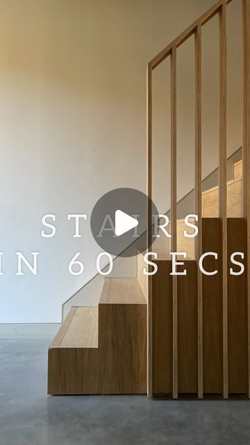 Sara Mungeam on Instagram: "S T A I R S  I N  6 0  S E C S |   Whenever anyone comes over, one of the first things they see and comment on is our staircase, so I thought I’d give you a 60 second potted history of their creation.   If you’re currently knee deep in building rubble, mid-renovation, keep your eye on the prize. It WILL be worth it. These stairs were complicated to figure out and there’s so much detailing to them, including on the underside, where I decided to keep the stair shape exposed. Hiding the structure was a bit of a head scratcher, but having a stair expert make them helped to make things easier.   Stairs built by @wedojoinery and based on a design by @davidmoneyarchitects   #stairsdesign #staircase #woodstaircase #oakstairs #bespokestairs #scandiminimalism" How To Build A Staircase, Modern Oak Staircase, Straight Stairs Design, Short Staircase Ideas, Switch Back Staircase, U Shape Stairs, Opening Up Staircase Wall, Stair Banister Ideas, Modern Stairs Design Ideas