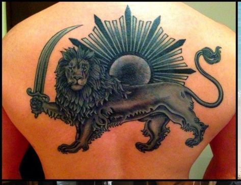 Lion And Sun Tattoo, Lion And Sun, Anchor Wallpaper, Lion Art Tattoo, Persian Tattoo, Realistic Tattoo Sleeve, Tiger Tattoo Design, Fire Tattoo, Geometric Tattoo Design