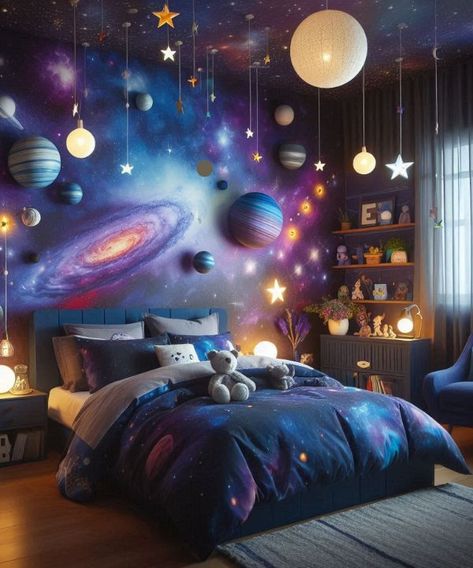 25 Kids Bedroom Ideas: Creative Themes to Inspire Joy - Space Bedroom Girl, Green Upholstered Bed, Bedroom Ideas Creative, Kid Bedrooms, Kids Bedroom Ideas, Nature Inspired Accessories, Bedroom Girl, Interactive Walls, Modern Kids Room