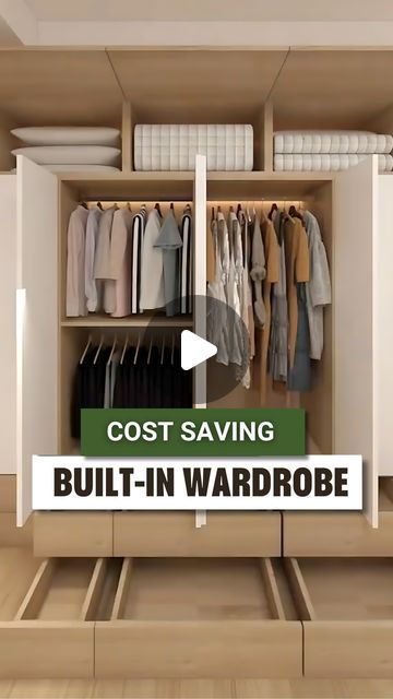 3 Concepts Pte Ltd. 🇸🇬 on Instagram: "Cost saving Built-In Wardrobe? Yes Sir! 😎

Consider a smarter alternative to traditional floor-to-ceiling cabinet doors, which can be costly if exceeding 2.4 meters and are prone to warping. Opt for a segmented wardrobe design. Utilising standard-sized sections makes it more economical and practical, enhancing durability while keeping costs down.

Transform Your Space with 3 Concepts Pte Ltd 🌟, an expert Singapore renovation & interior design company, boasting over a decade of experience in transforming both commercial and residential spaces, with 100% guaranteed project delivery.

Our in-house team ensures a comprehensive and bespoke service:

🔨 Hacking
💡 Electric
🚿 Plumbing
🏗️ Tiling
🎨 False ceiling
🛠️ Vinyl
🪑 Carpentry and more…

📞 Conta Singapore Renovation, Interior Design Company, Cost Saving, Wardrobe Design, Interior Design Companies, False Ceiling, Built In Wardrobe, Cabinet Doors, Carpentry