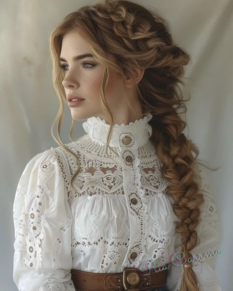 Victorian Steampunk Hairstyles, Wild West Hairstyles Women, 1700 Hairstyles Woman, Juliet Hairstyles, Victorian Hair Styles, 1870s Hairstyles, 1800s Hairstyles, Plats Hairstyles, Vienna Trip