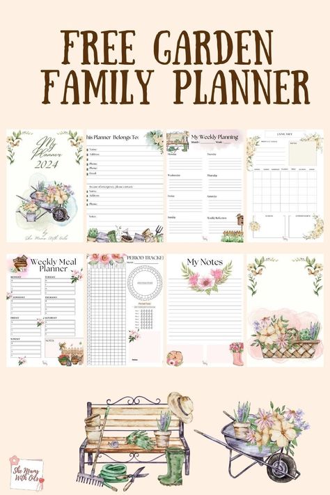 Grow Your  organisational skills with this Free Garden-Inspired Planner, digital and printable plannerpdf #plannerundated #freeblogplanner. Happy Planner Layout Free Printables, Planner Organization Templates, Printable Calendar Free, Planner Monthly Layout, Free Digital Planner, Daily Planner Design, Free Calendars, Daily Planner Printables Free, Digital Daily Planner