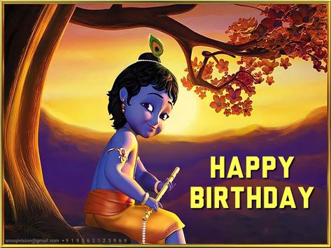 Happy Birthday Krishna Quotes, Krishna Birthday Wishes, Happy Birthday Kanha Ji, Birthday Krishna, Happy Birthday Krishna, Krishna Birthday, Small Star Tattoos, Shree Krishna Wallpapers, Happy Birthday Frame