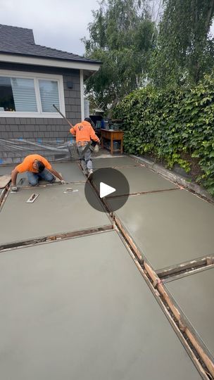 Patterned Concrete Floor, Cement Concrete Flooring, Concrete Floor Ideas Outdoor, Outdoor Cement Floor Ideas, Concrete Slabs Backyard, Concrete Colors Outdoor, Patio Extension Ideas On A Budget, Concrete Finishes Outdoor, Concrete Backyard Ideas