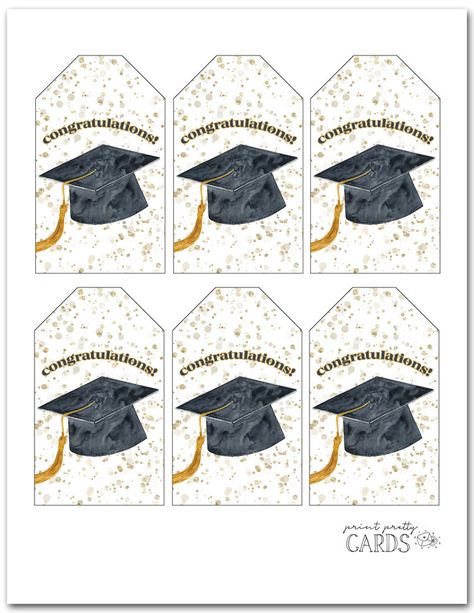 Graduation Gift Tags Printable Free, Congratulations Tags Printable Free, Graduation Tags Printable Free, Free Graduation Printables 2024, Printable Graduation Cards, Preschool Graduation Ceremony, Gift Tag Template Free, Graduation Tags, Preschool Graduation Gifts