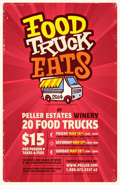 Food Festival Poster, Food Truck Events, Food Truck Menu, Best Food Trucks, Food Truck Festival, Trendy Food, Meals On Wheels, Monster Trucks Birthday Party, Niagara On The Lake