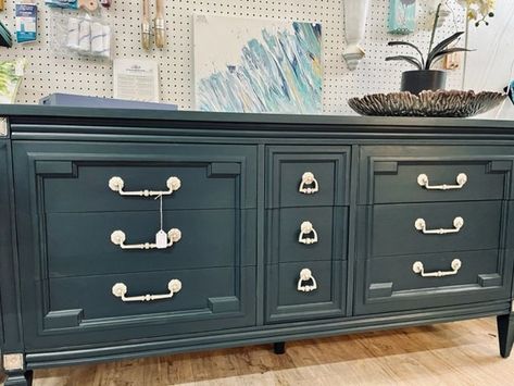 Modern dresser painted with Fusion Mineral Paint Chestler Antique Dresser Makeover, Restoring Furniture, Dresser Painted, Fusion Paint, Dresser Makeover, Fusion Mineral Paint, Modern Dresser, Mineral Paint, Furniture Restoration