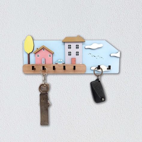 House Key Holder, Key Holder For Wall, Fairytale House, Storybook Cottage, Key Holders, House Keys, Wall Key Holder, Key Hanger, Key Organizer