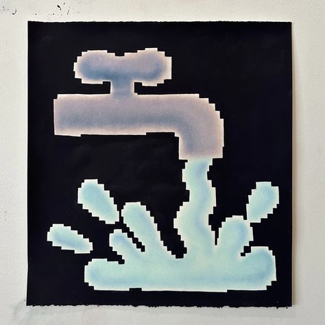 Tim Lahan’s pixel works are made with paint, pastel and a mistrust of technology Tim Lahan, Paint Brush Art, Brush Art, How To Express Feelings, Creative Graphics, Its Nice That, Diy Things, Type Graphic, All You Need Is Love