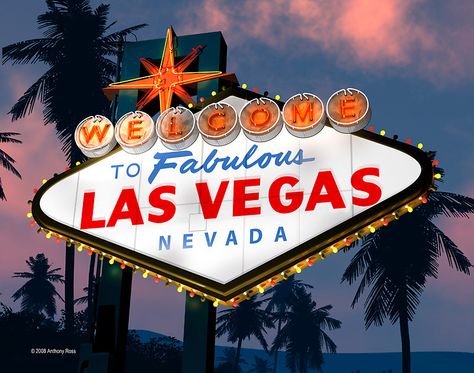 Fabulous Las Vegas Sign Night Version Retro Neon  by Anthony Ross Googie Architecture, Married In Vegas, Las Vegas Sign, Vegas Sign, Nevada Travel, Retro Sign, Vintage Tin Signs, American Icons, Vegas Baby