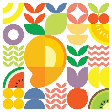 Etnic Pattern, Ripe Mango, Ipad Painting, Fruit Logo, Vector Patterns Design, Fruit Vector, Minimalist Illustration, Abstract Graphic Design, Simple Poster