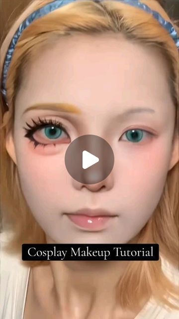 Mimiaawshoppe on Instagram: "Cosplay Makeup Tutorial✨️ cr: baisiyue040 #makeupcosplay #cosplay #transformation #tutorialmakeupcosplay #cosplayindo" Anime Cosplay Ideas Female, Cosplay Eye Makeup, Cosplay Makeup Ideas, Cosplay Makeup Anime, Simple Cosplay, Cosplay Makeup Tutorial, Makeup Cosplay, Easy Cosplay, Foam Art