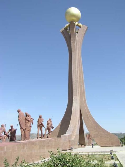 Mekele, Ethiopia Mekele Ethiopia, African Monuments, Land Mark, Travel Packing Tips, Plaza Design, Wpap Art, Horn Of Africa, Museum Architecture, Future City