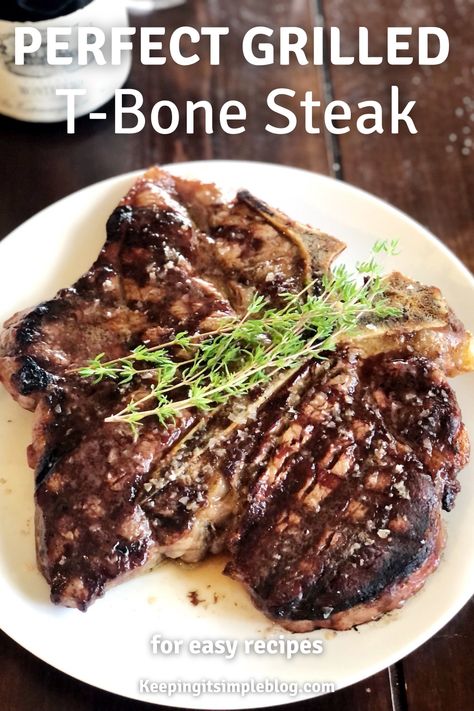 This simple and delicious Italian way to grill t-bone steaks is so easy and makes the most amazing steak every time. T Bone Steak Recipe Grilled, T Bone Steak Recipe, Steak Florentine, Florentine Steak, Grilled T Bone Steak, Ways To Cook Steak, Spring Meals, Veal Recipes, Easy Grilling Recipes