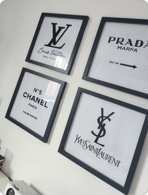 Prada Picture Wall Art, Art Deco Frames, White Room Decor, Luxury Room Bedroom, Future Apartment Decor, Room Redesign, Bedroom Pictures, Redecorate Bedroom, Room Planning