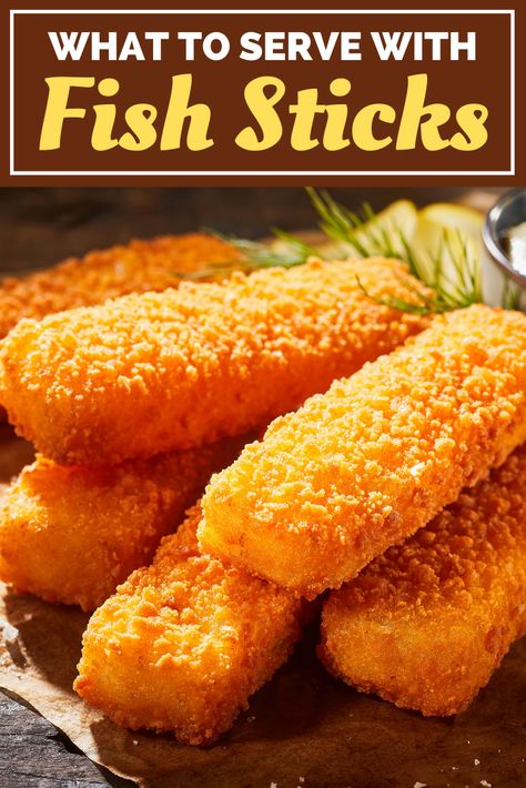 What to Serve with Fish Sticks Fish Sticks Dinner Sides, What To Serve With Fish, Fish Sides, Side Dishes For Fish, Deep Fried Fish, Fried Okra, Fish Finger, Creamy Coleslaw, Fish Sticks