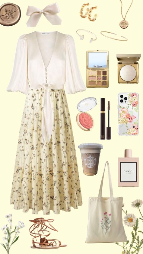 #spring #springaesthetic #springoutfit #springtime #springstyle #springfashion #springcore #cottagecore #cottagecoreaesthetic #cottagecorevibes #cottageaesthetic #cottagecoreacademia #cottagecoreoutfits Casual Cottagecore Outfits, Casual Cottagecore, Modesty Outfits, Cottagecore Outfits, Yellow Outfit, Spring Wardrobe, Outfits Aesthetic, Your Aesthetic, Connect With People