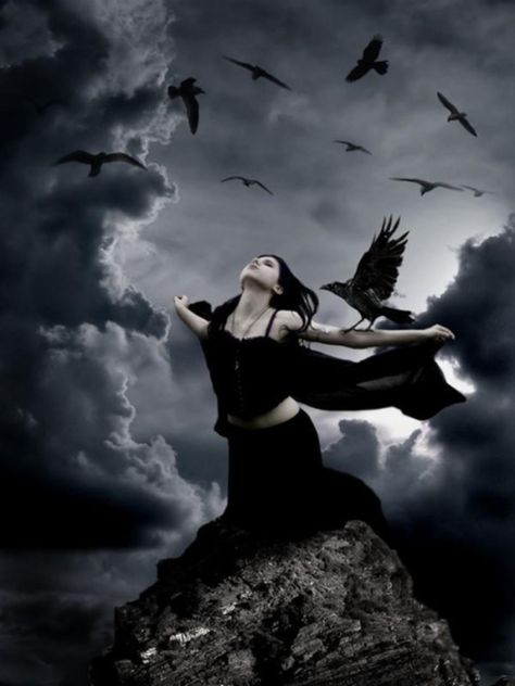 Storm Witch, Bushy Hair, Gothic Angel, Nature Goddess, Celtic Goddess, Gothic Fairy, Celtic Mythology, Mother Goddess, Dark Gothic