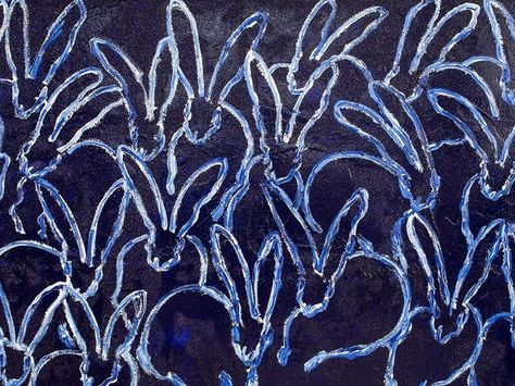 We can't wait to see Hunt Slonem's famous bunnies in person. Photo courtesy of Russell Collection Fine Art Gallery Hampton New York, Hunt Slonem, Visit Austin, Dust Bunnies, Hanging Ideas, Design Motifs, Diamond Dust, Drawing Animals, Modern Masters