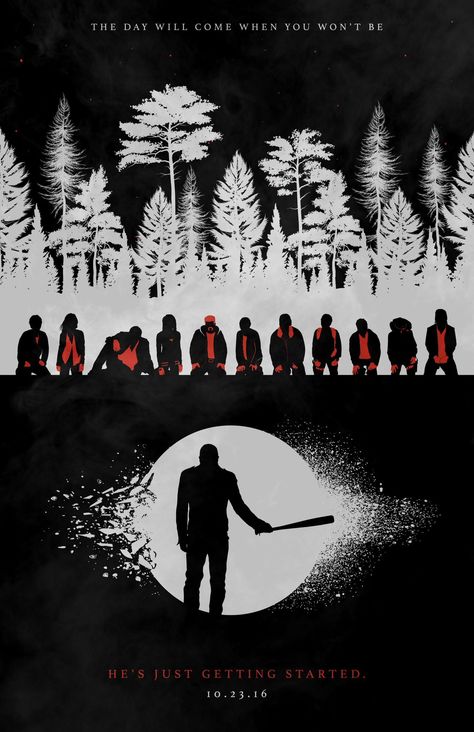 Last Of Us Poster Art, Twd Poster, Tha Walking Dead, The Walking Dead Negan, The Walking Dead Poster, Walking Dead Wallpaper, Andy Lincoln, Negan Twd, Twd Funny