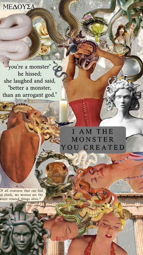 Medusa Goddess, Medusa Art, Greek Mythology, Create Collage, Your Aesthetic, Connect With People, Creative Energy, Energy